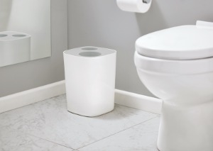 Split - Separator za otpad u kupatilu (sivo/beli)