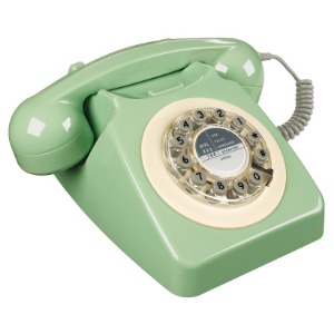 Retro telefon - Swedish Green