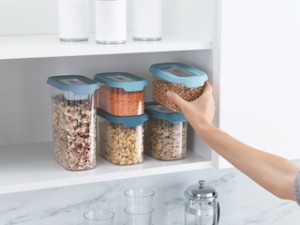 CupboardStore-posude za odlaganje namirnica (set od 5) -opal svetli